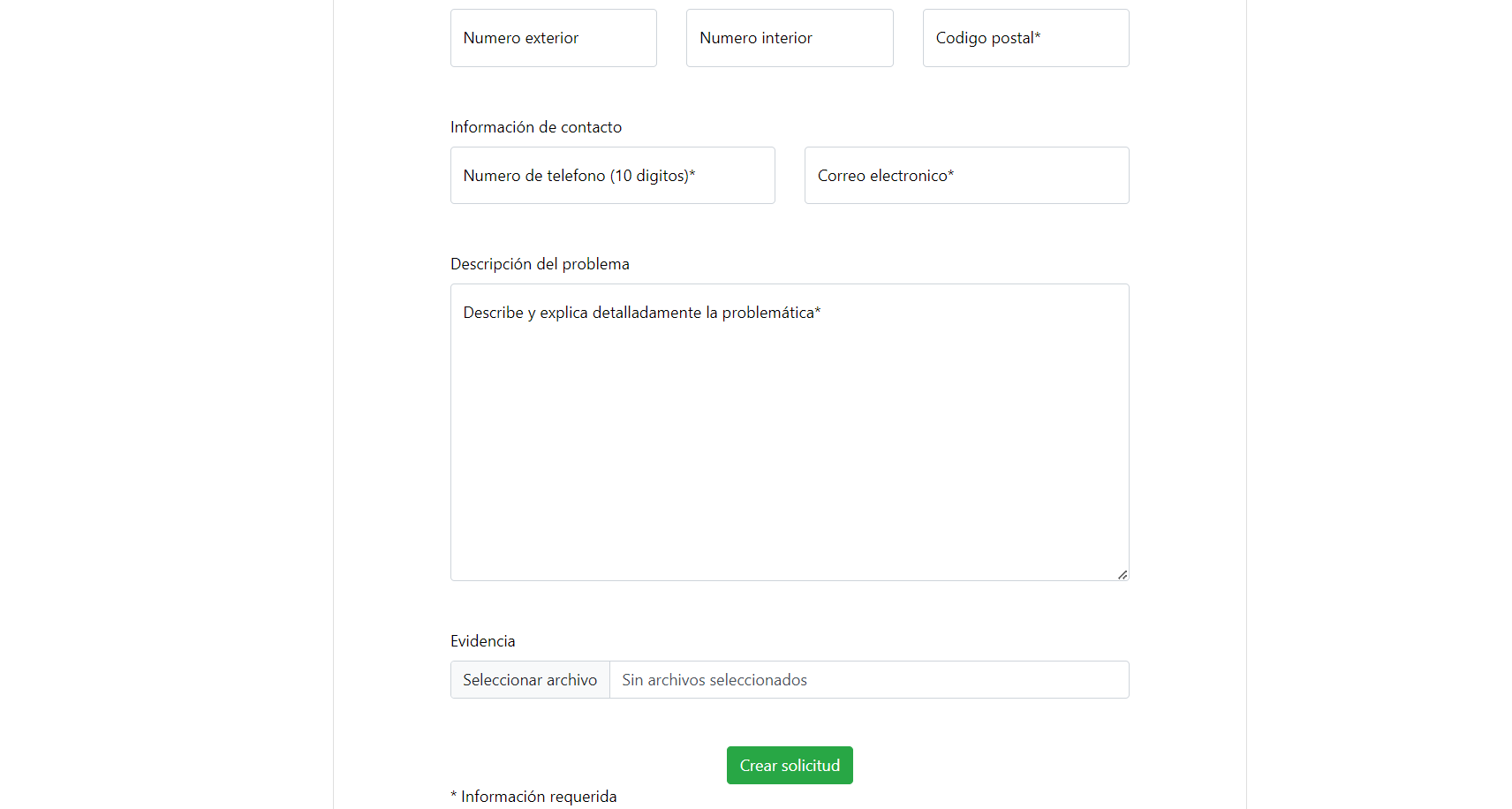 Crear solicitud 2